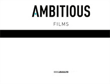 Tablet Screenshot of ambitiousfilms.de